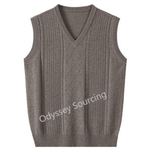 Mens V Neck Vest Pullover
