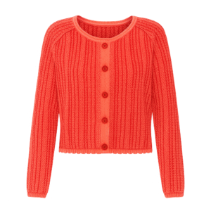 Ladies Garment Dye Button Cardigan