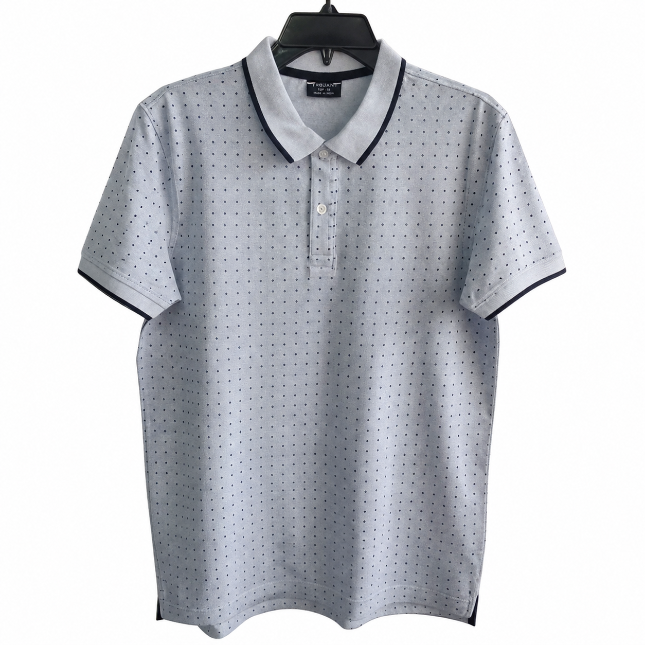 Mens Allover Printed Polo Tee Shirt