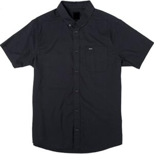 Men Half Sleeve Solid Color Woven Shirt