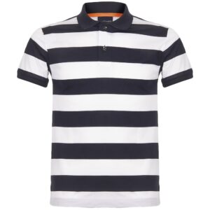 Striped Breathable Men Polo Shirt