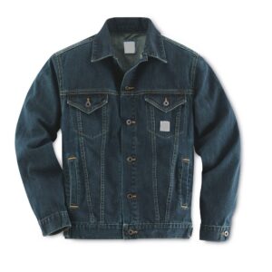 Mens Solid Color Denim Jacket
