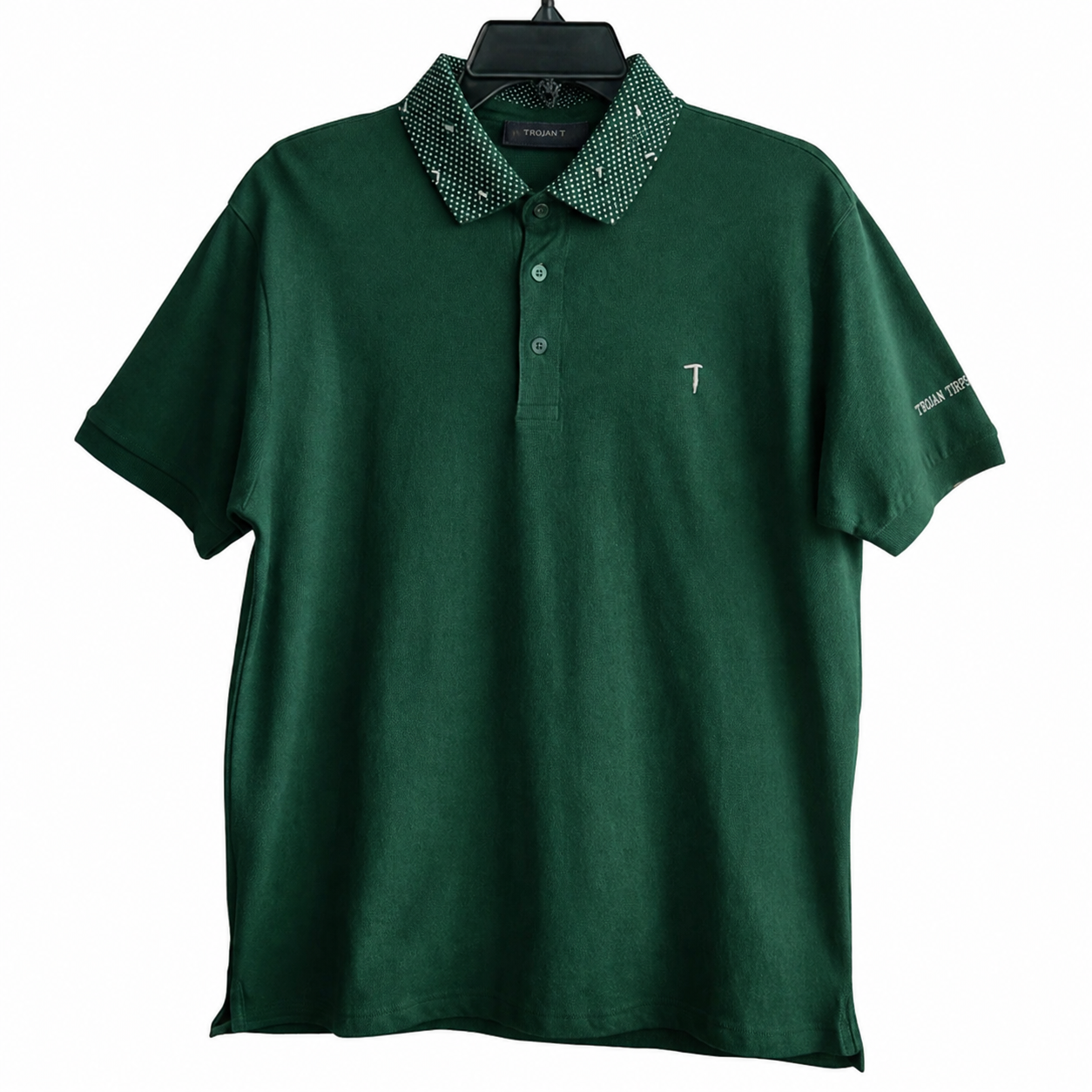 Mens Solid Color Polo Tee Shirt