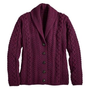 Cable Knitted Button Cardigan