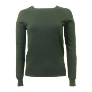Round Neck Plain Knitted Pullover