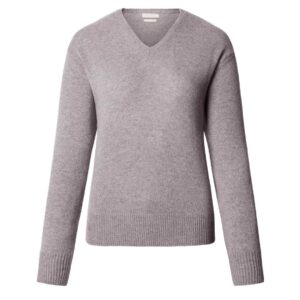 Solid Color V Neck Pullover