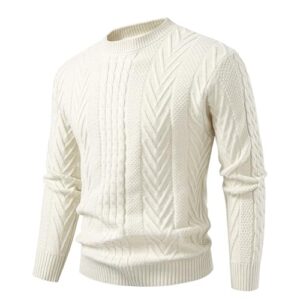 Mens Cable Knitted Pullover