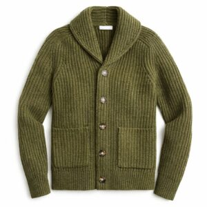 Shawl Neck Button Cardigan