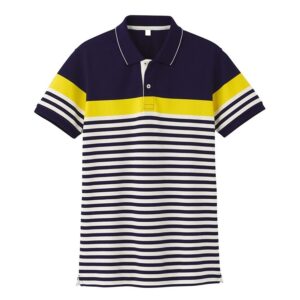 Boys Striped Color Polo Shirt