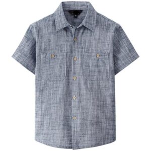 Short Sleeve Casual Boys Shirt